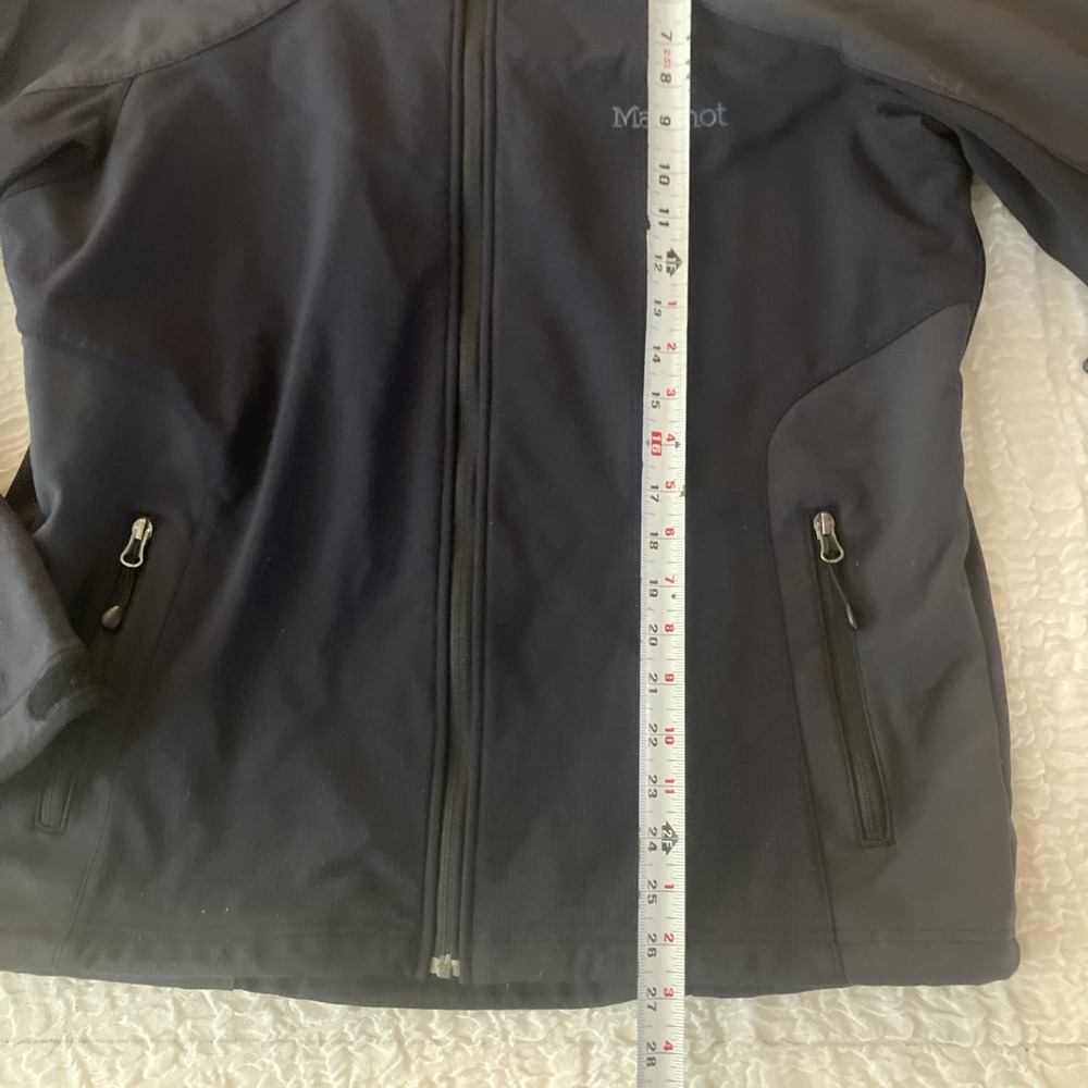 Marmot Jacket Mens Large Black Windstopper Softshell Full Zip Hiking - Picture 8 of 12